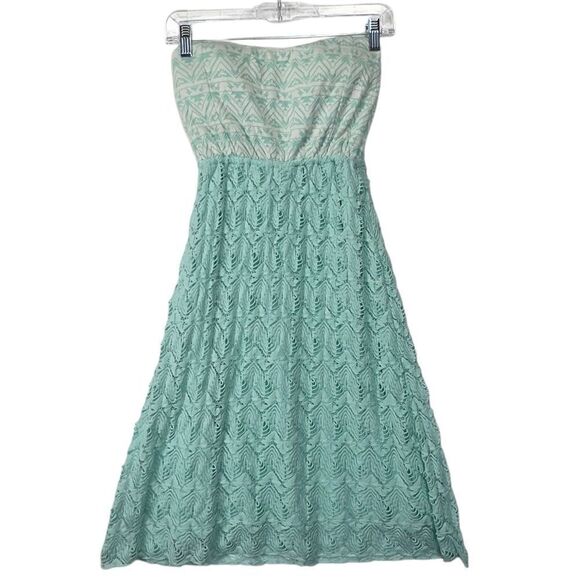 New with tags Y2k Vanity mint small Strapless Dress - Picture 1 of 12